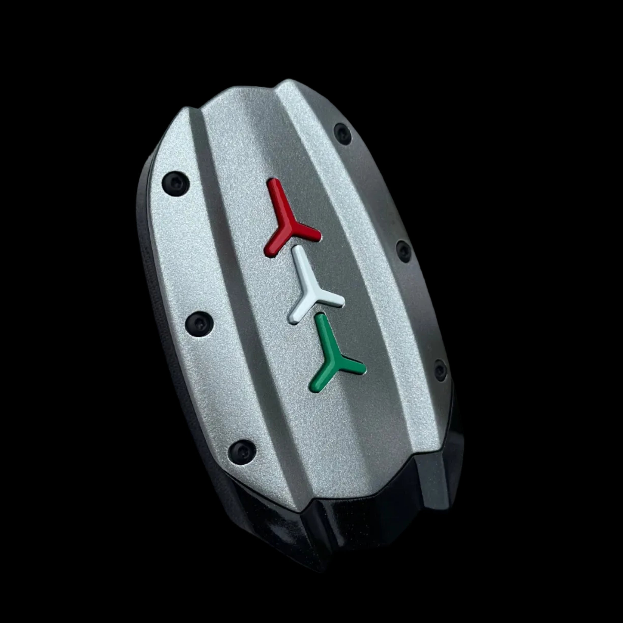 Grigio Artis and Nero Pegaso custom Lamborghini key cover