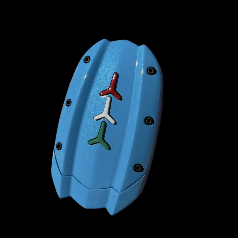 Arancio Borealis and Blu Cepheus Lamborghini Aventador SV Custom Key Cover