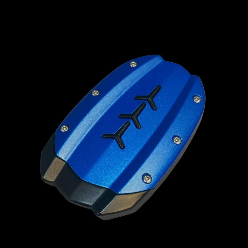 Iced Blue Titanium and Nero Nemesis Lamborghini Aventador S Custom Key Cover