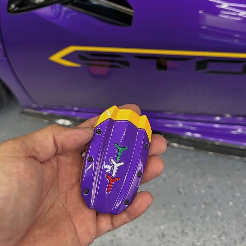 Viola Pasifae and Giallo Orion Custom Lamborghini Huracan STO Key Cover