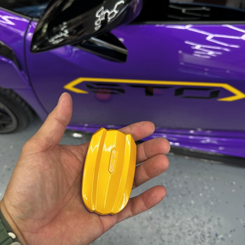 Viola Pasifae and Giallo Orion Custom Lamborghini Huracan STO Key Cover