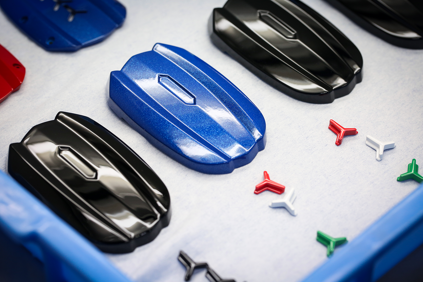 IGNIZI ASPIRAZI Key Covers after being painted